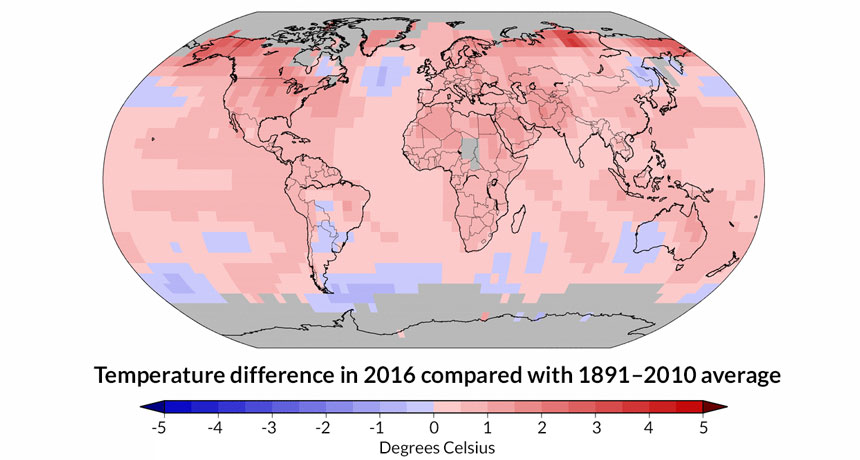 temperature map