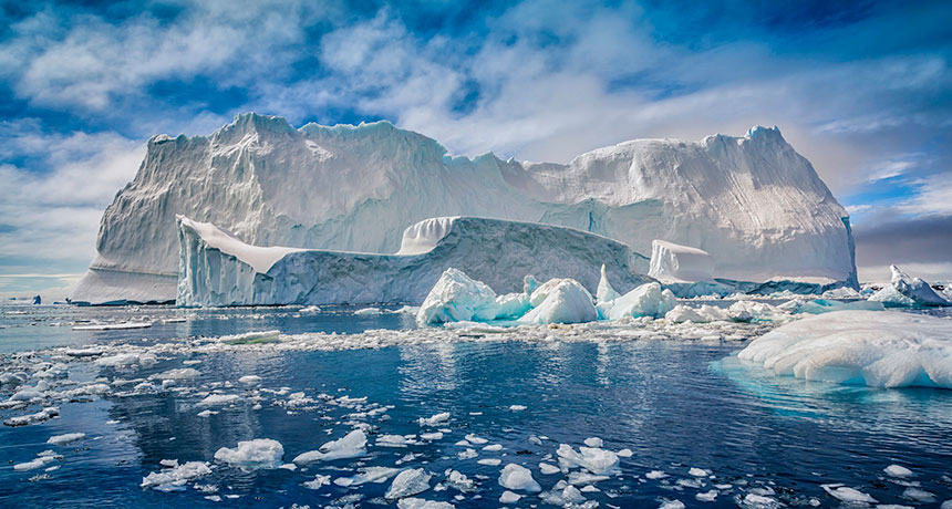 Antarctica ice