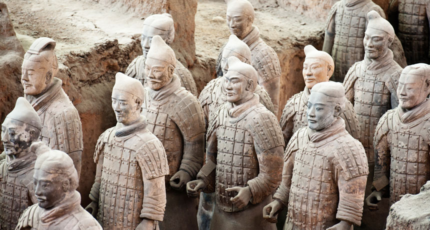 Clay reveals secrets of China's mysterious terra-cotta army