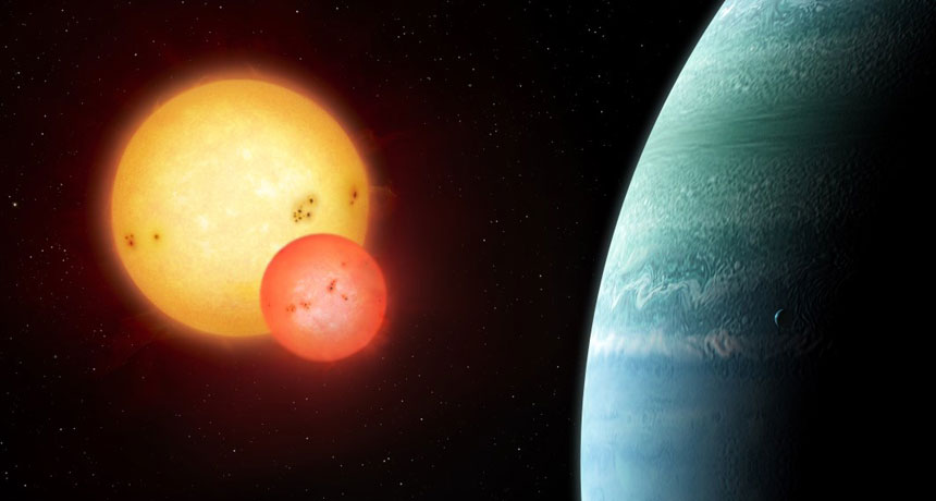 Like Tatooine in Star Wars, this planet has two suns