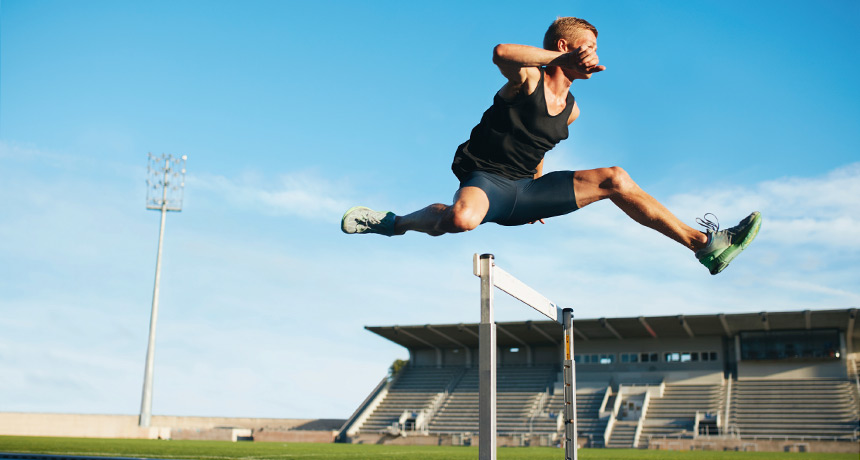 hurdles track