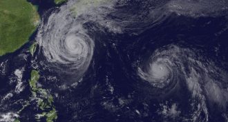 The current El Niño might strengthen typhoons in the Pacific.
