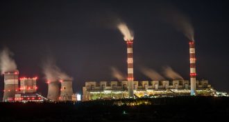 This power plant in Poland burns coal to generate heat. A new study calculates how the carbon dioxide released when burning fossil fuels eventually causes far more warming, by trapping heat in Earth’s atmosphere.