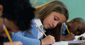 Teens taking a test did better if they weren’t distracted by text messages.