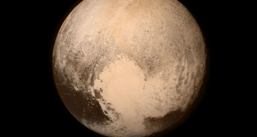 The New Horizons spacecraft maintains radio silence as it focuses on snapping super-close-up features of the dwarf planet — like this heart-shaped one