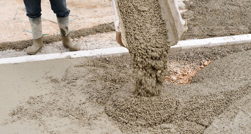 concrete pour