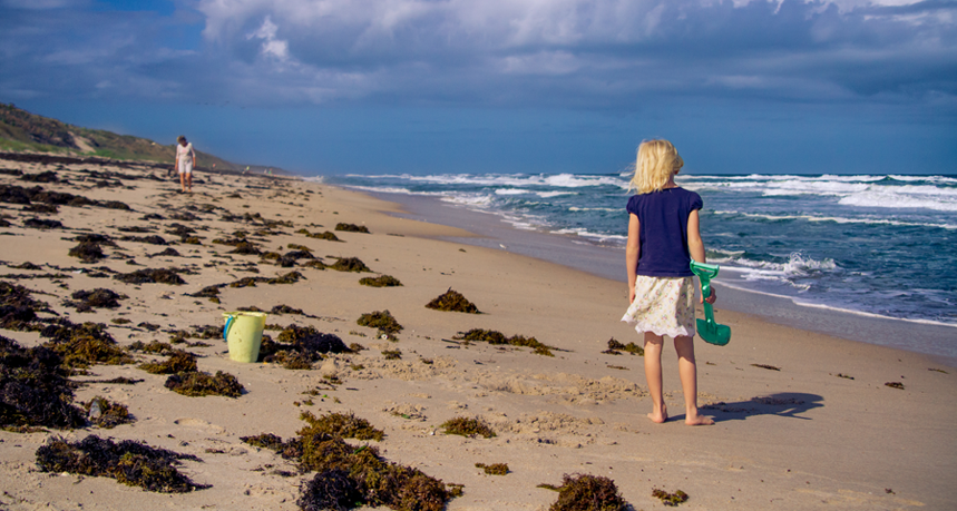 girl on beach