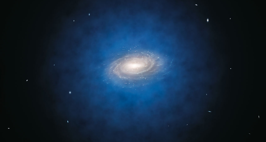 Milky Way galaxy illustration