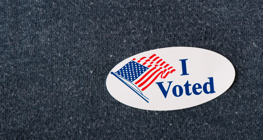 Voting sticker