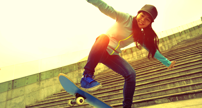 skate boarding