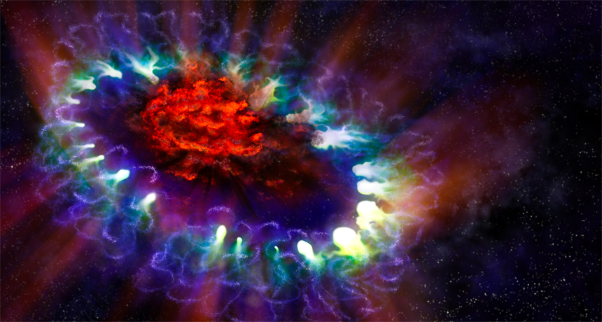 A reappearing supernova offers a new measure of the universe's expansion