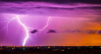 Lightning illuminates the sky during a storm in Weld County, Colo. Researchers have developed a new technique to expose the conditions inside thunderclouds that lead to lightning strikes.