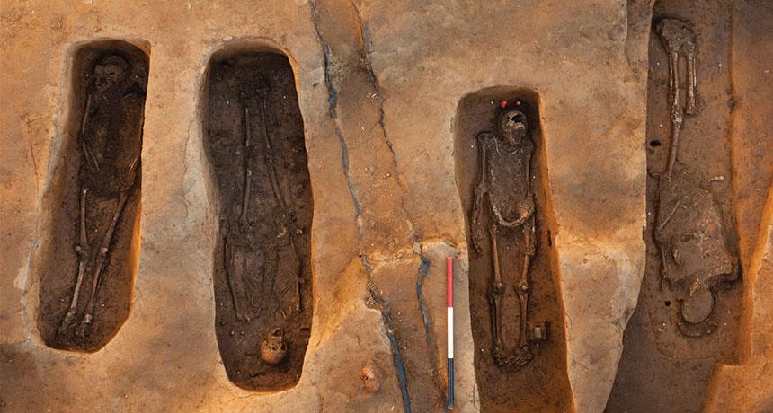 Excavating four graves at a historic church in Jamestown, Va., researchers turned up the remains of colony’s leaders buried there more than 400 years ago.