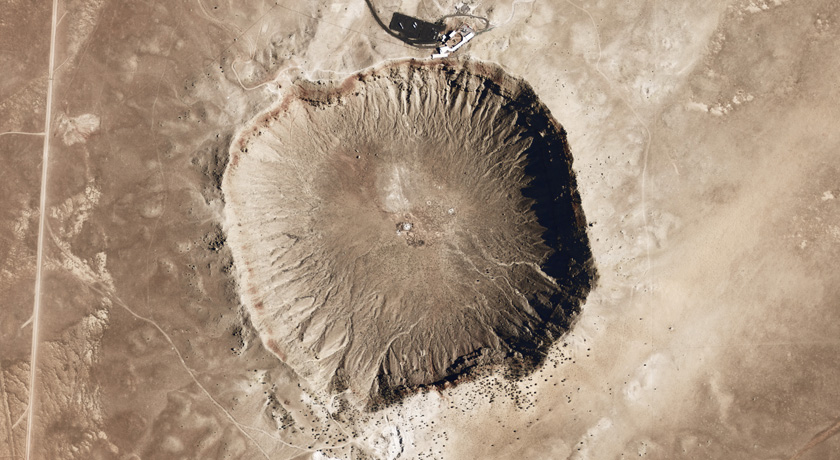 image of meteor crater