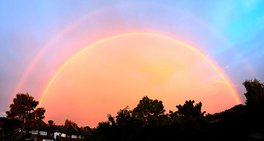 red rainbow