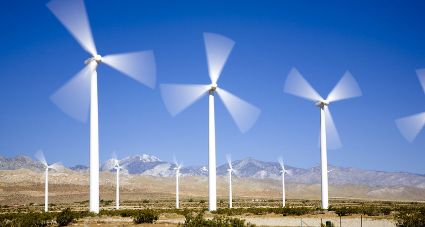 wind turbines