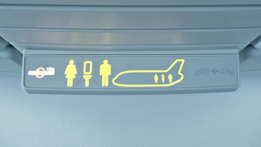 airplane bathroom sign