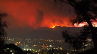 the Orroral Valley Fire in Australia