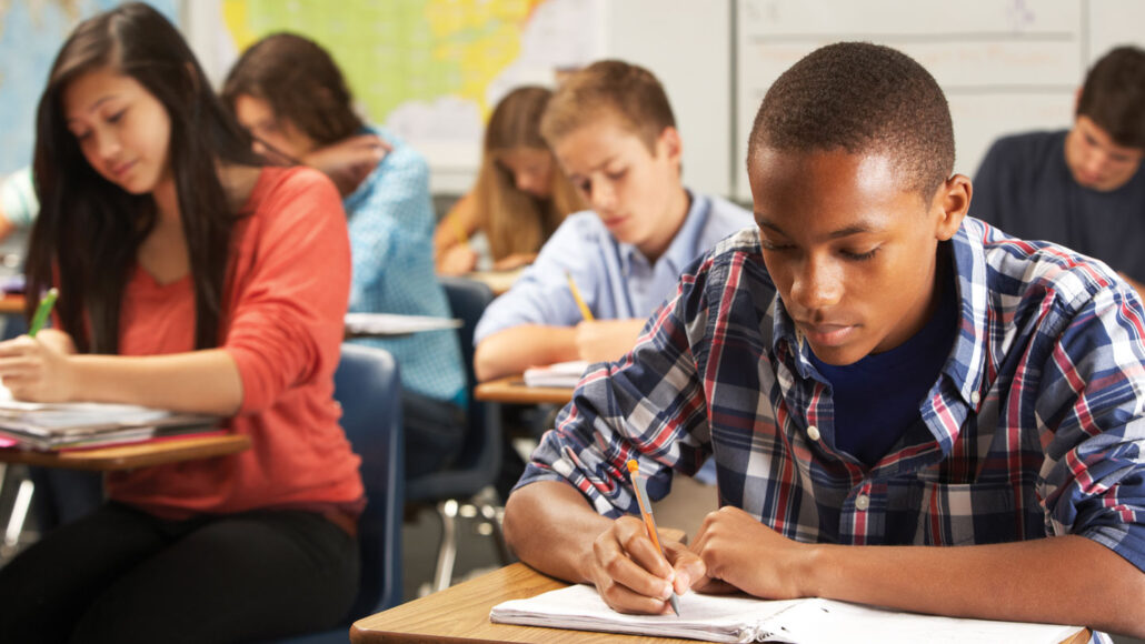 Students in a classroom