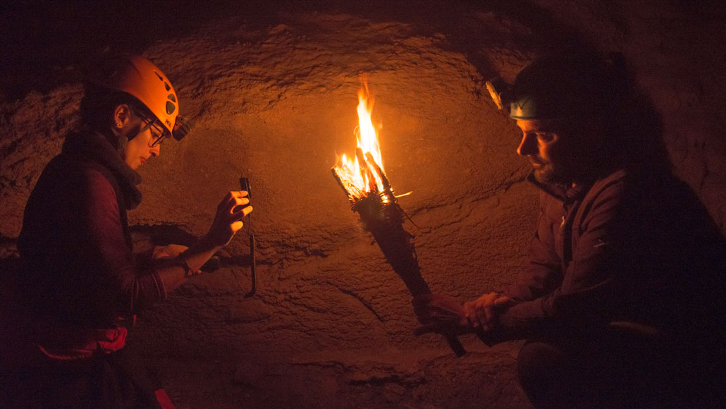 How torchlight, lamps and fire illuminated Stone Age cave art