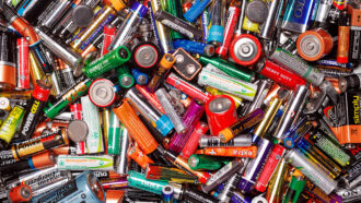 a pile of batteries of different shapes and sizes