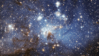 a Hubble telescope image of stars