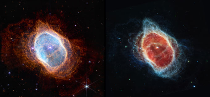 NIRCam and MIRI Images of the southern ring nebula