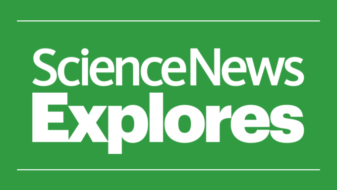 a green text box, text reads "Science News Explores"