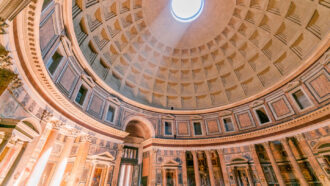 The Pantheon in Rome still stands including its soaring dome.