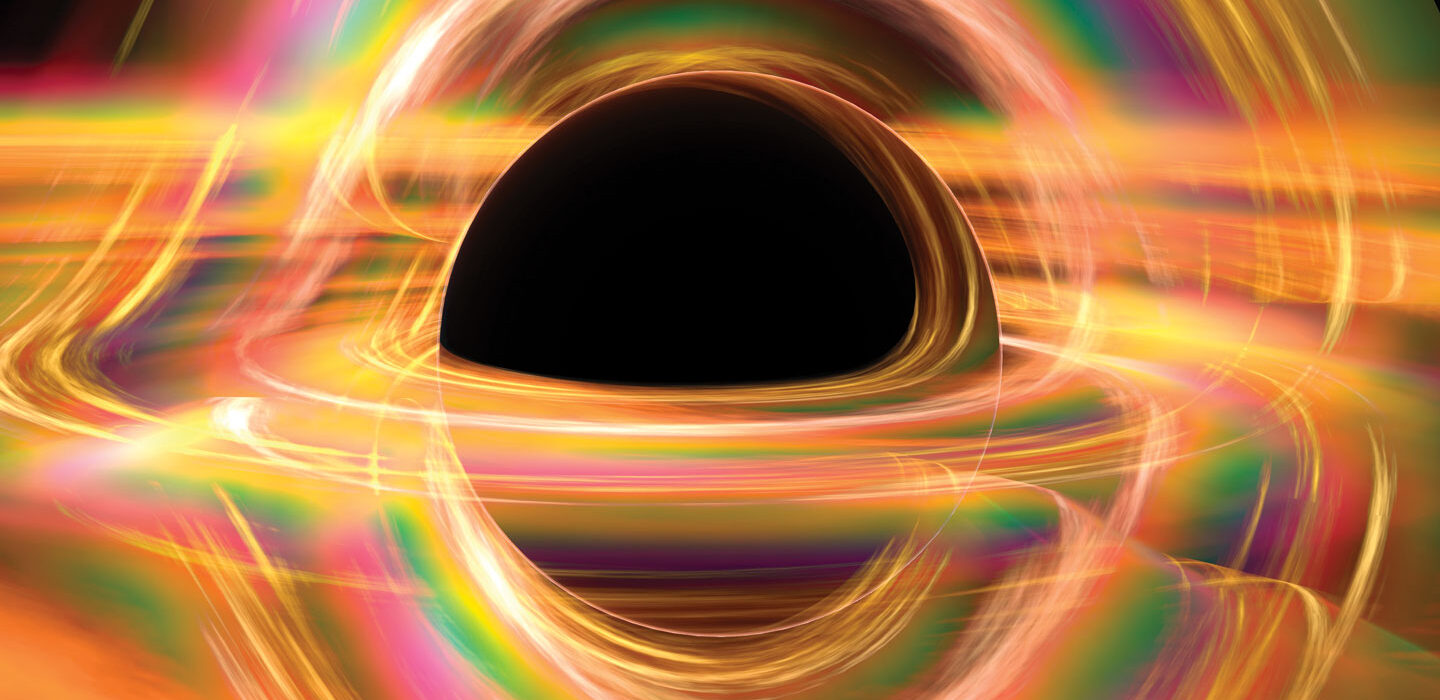 illustration of a black hole