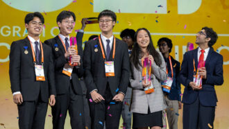 a photo of the winners at Regeneron ISEF 2023