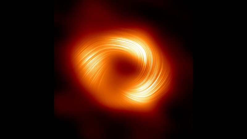 Check out the magnetic fields around our galaxy’s central black hole