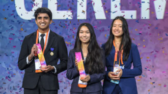 a photo of the ISEF winners