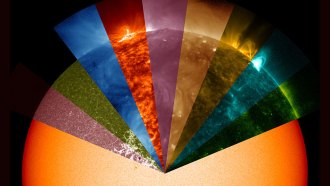 multi-wavelength mosaic of the sun