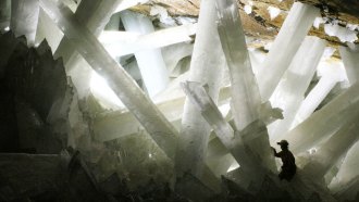 cave microbes and crystals