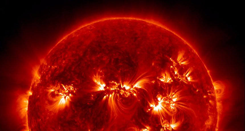 Inactive Sun An active sun is a somewhat smaller sun