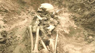 bronze age skeleton