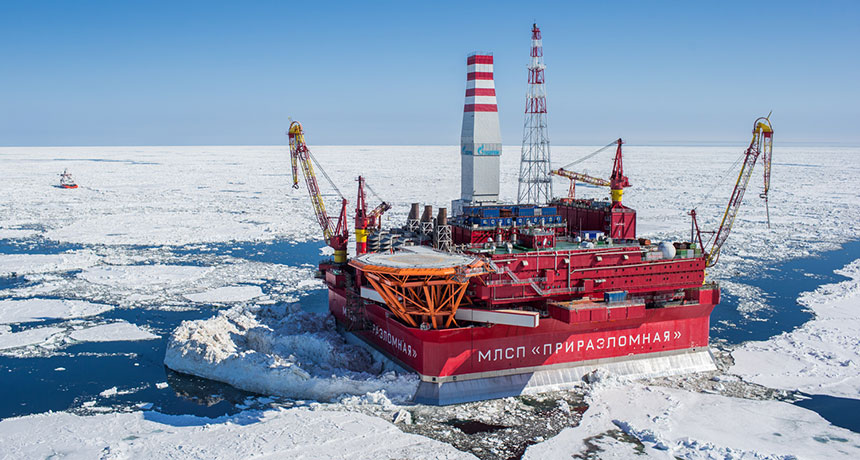 ice oil rig