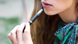 More U.S. teens now vape from electronic cigarettes than smoke conventional tobacco cigarettes. They may think the high-tech devices yield a safe kick from nicotine. New studies suggest that even vaping may pose serious health hazards.