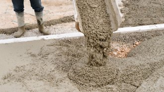 concrete pour
