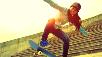 skate boarding