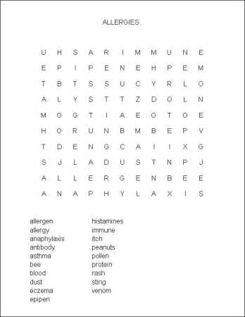 Allergies: From Bee Stings to Peanuts