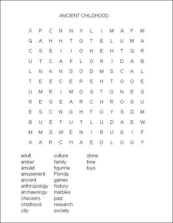 An Ancient Childhood