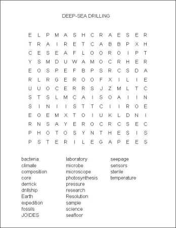 Deep Drilling at Sea