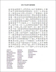 Epigenetics Wordfind