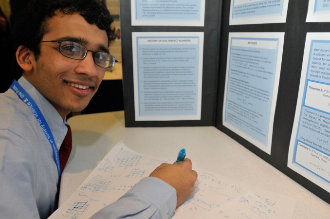 Anirudh Prabhu, 17, studies “perfect” numbers, the smallest of which is 6.