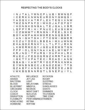 RESPECTING BODY CLOCKS