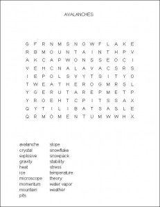 Snowflakes and Avalanches