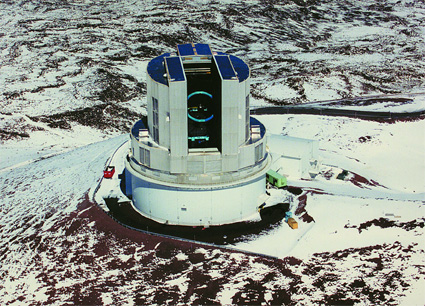 The Subaru telescope in Hawaii.