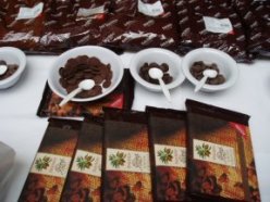 Samples at the Twin Cities Chocolate Extravaganza.